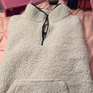 No Boundaries Cream Sherpa Jacket